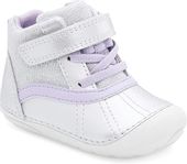 Adidaski buciki buty dziecięce na rzep rozmiar 18 srebrne fioletowe