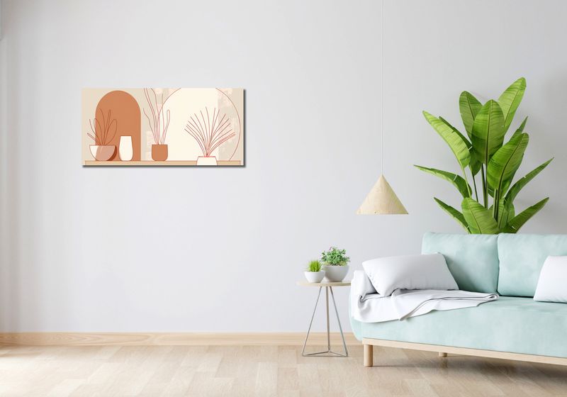 Obraz 90x40cm Widok Roślin zdjęcie 2