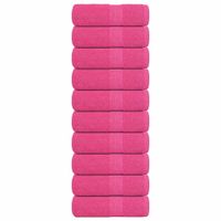 Ręczniki dla gości, 10 szt, różowe, 30x50 cm, bawełna 100%