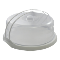 POJEMNIK OKRAGŁY NA TORT CIASTO BIAŁY 37,5x13,5