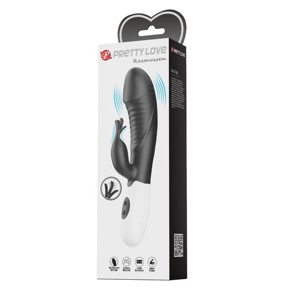 Pretty Love Rasmussen Dual Vibrator (Black Edition) zdjęcie 9