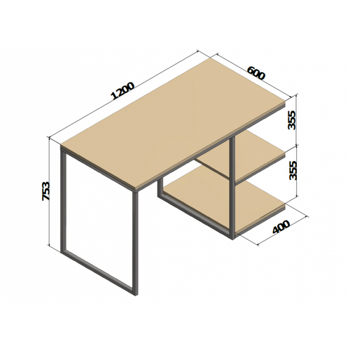 Biurko z półkami (typ E) na Arena.pl