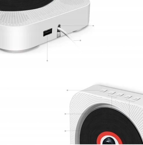 Odtwarzacz Przenośny CD Głośnik Bluetooth Radio na Arena.pl