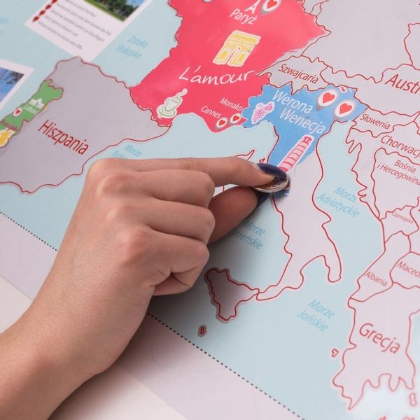 MAPA EUROPY DLA DWOJGA - ZDRAPKA DLA PAR zdjęcie 9