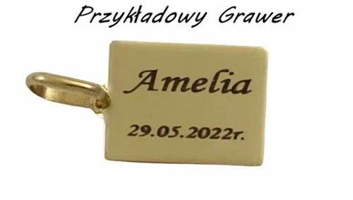 Złoty Łańcuszek Pancerka Pełny z Medalikiem pr 585 Grawer Gratis na Arena.pl