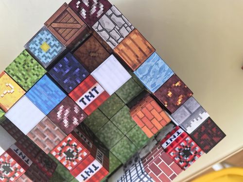 KLOCKI MAGNETYCZNE KLOCKI SZEŚCIANY 100 KLOCKÓW + 5 LUDZIK KLOCKI PIKSELE na Arena.pl