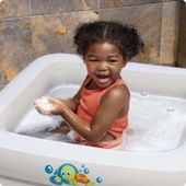 bestway podróżna dmuchana wanienka do kąpieli 2w1 brodzik basenik 51116