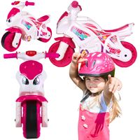 motorek rowerek biegowy z dźwiękiem biały dla dziewczynki jeżdzik 6368