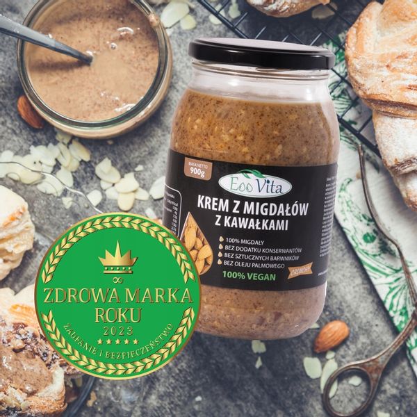 Pasta masło z migdałów migdałowe CRUNCH 900g zdjęcie 6