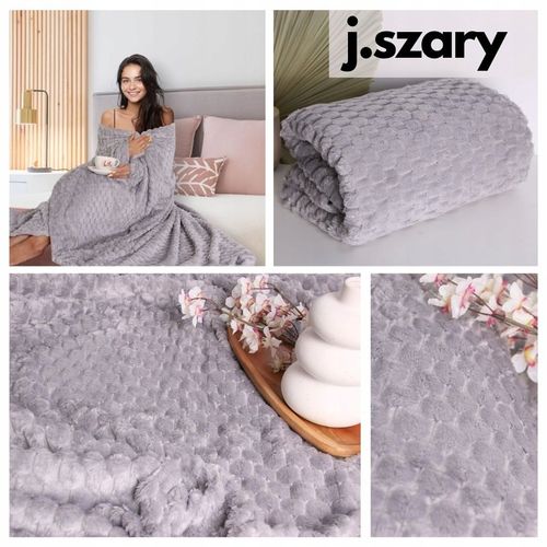 KOC ŚWIĄTECZNY 160X200 NARZUTA NA ŁÓŻKO NA KANAPĘ MIĘKKI PLED Z MIKROFIBRY na Arena.pl