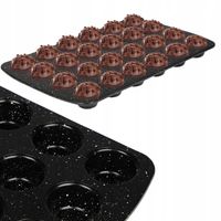 FORMA DO PIECZENIA MUFFINEK CZARNA DUŻA 24szt