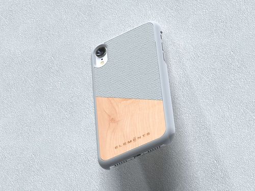 Drewniane etui iPhone XR (Light Grey) na Arena.pl
