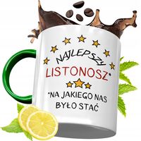 Kubek Zielony Dla Listonosza Na Prezent Urodziny Z Nadrukiem Ze Zdjęciem