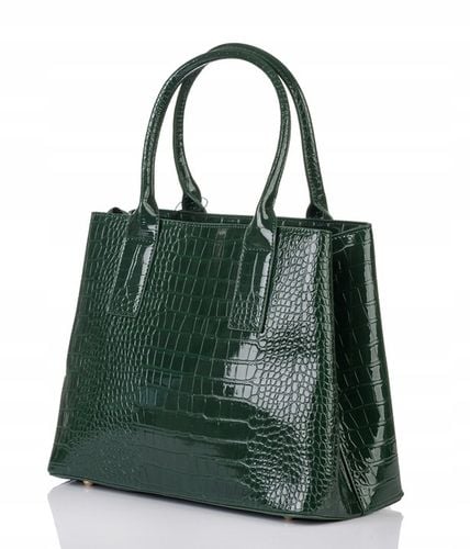 Klasyczna Zielona torba damska MIEJSKA SHOPPER Pojemna MONNARI Aktówka na Arena.pl