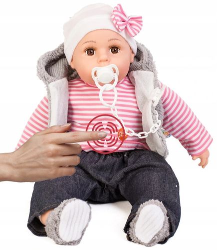 DUŻY WÓZEK DLA LALEK spacerowy spacerówka Doris + LALKA BOBAS na Arena.pl