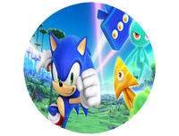 Opłatek na tort Sonic