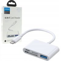 Adapter 4w1 Lightning, czytnik kart SD/TF, USB OTG do iPhone/iPad, Joyroom