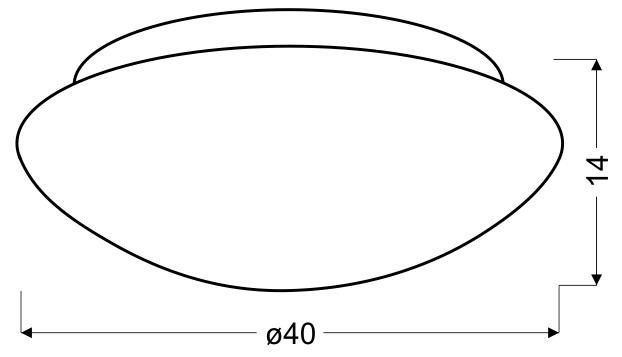Nina plafon biały 400mm 2x60W E27 zdjęcie 3