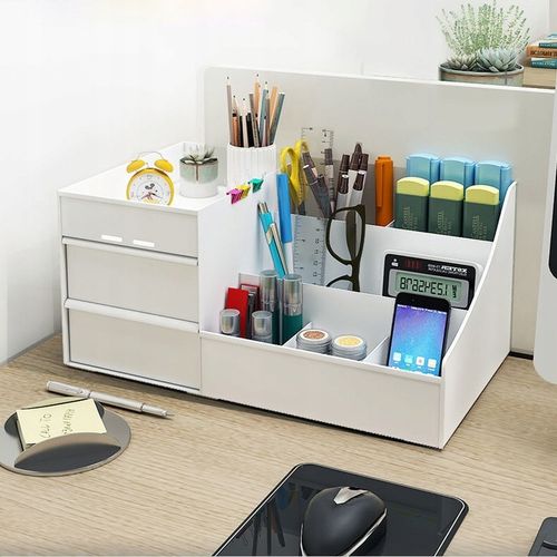 Organizer na biurko duży przybornik szufladka biurkowy dla dzieci biura na Arena.pl