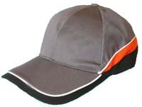 czapka ochronna z daszkiem, drelichowa professional szara - bhp czpro
