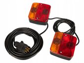2 x Lampy do przyczepy samochodowej 7PIN na MAGNES