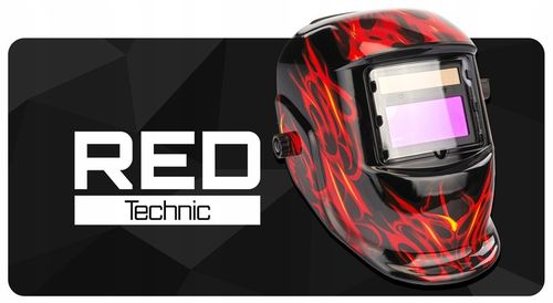 SAMOŚCIEMNIAJĄCA MASKA PRZYŁBICA SPAWALNICZA FILTR AUTOMATYCZNA RED TECHNIC na Arena.pl
