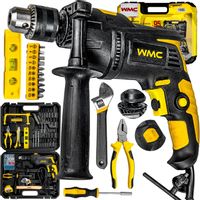 WIERTARKA UDAROWA ZESTAW NARZĘDZI WALIZKA 95 ELEMENTÓW 750W