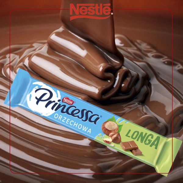 Pakiet Wafel Orzechowy Princessa Longa Nestle 14 x 45 g zdjęcie 2