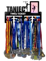 Wieszak na medale TANIEC ramka na zdjęcie twoje imię dowolny tekst  401.3