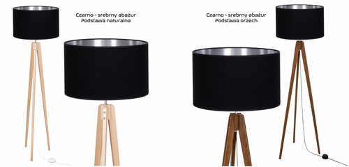 LAMPA PODŁOGOWA TRÓJNÓG, DREWNO, różne RODZAJE na Arena.pl