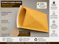 Koperty Bąbelkowe Brązowe A11 200 szt Najwyższa Jakość do wysyłki produktów