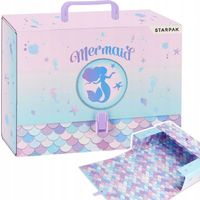 TECZKA Z RĄCZKĄ XXL GRUBA A4 DLA DZIEWCZYNKI SYRENKA OMBRE