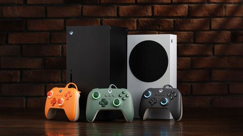 Gamepad 8BitDo Ultimate C Wired Pomarańczowy do PC, Xbox Series / One na Arena.pl