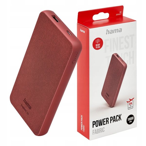 Hama POWERBANK power bank 10000 mAh czerwony zdjęcie 1