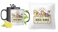 Kotki Zestaw Kubek Magiczny + Poduszka Z Nadrukiem Ze Zdjęciem