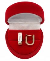 Złote KOLCZYKI ze stali chirurgicznej 316L K1785