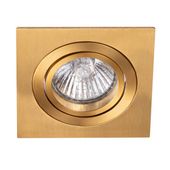 Wpustowe sufitowe oczko Caro AZ5425 kwadratowe złote