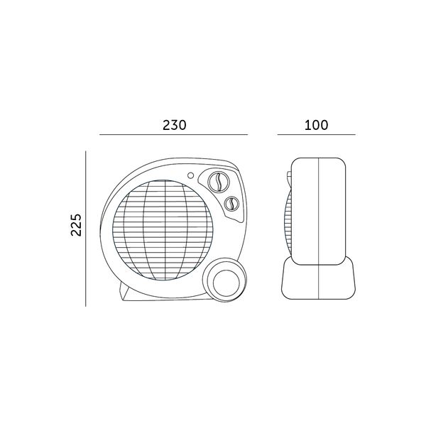 Termowentylator AERO 2000W z regulacją nawiewu zdjęcie 6