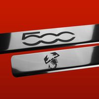 Listwa progowa FIAT 500  500 ABARTH Stal nierdzewna 304 połysk 2szt