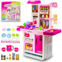 KUCHNIA dla dziewczynki Kuchenka mała KUCHARKA Piekarnik KRAN z WODĄ dźwięk