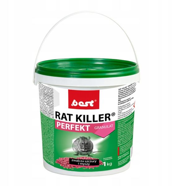 RAT KILLER PERFEKT GRANULAT 1kg BEST TRUTKA zdjęcie 1