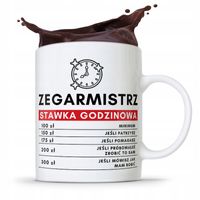 Kubek Prezent Zegarmistrza Stawka Godzinowa Z Nadrukiem Ze Zdjęciem