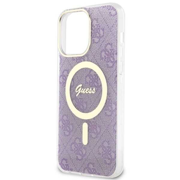 Etui Guess do iPhone 14 Pro Max, Fioletowy, MagSafe zdjęcie 6
