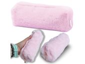 Piórnik szkolny tuba futrzany pluszowy włochaty różowy