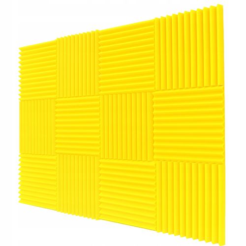 PIANKA MATA GĄBKA WYGŁUSZAJĄCA AKUSTYCZNA 3 m2 Studio nagrań, biuro | Żółty na Arena.pl