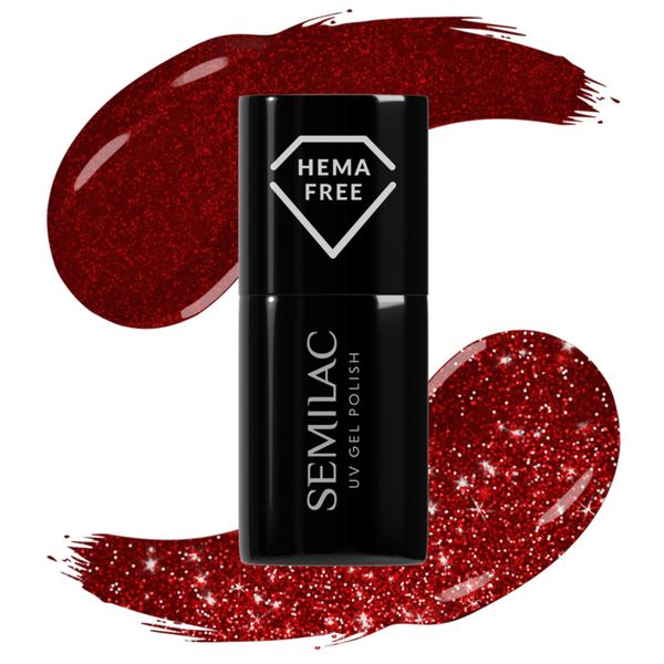 SEMILAC Lakier hybrydowy 396 Flash and Blush 7ml zdjęcie 1