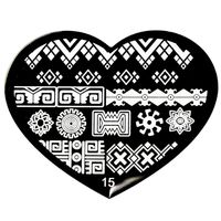 Blaszka do stempelków Serduszko 15