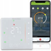TERMOSTAT GRZEWCZY BECASMART WYŚWIETLACZ LCD WIFI INTELIGENTNY REGULATOR
