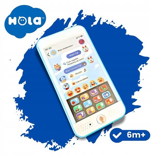 Hola Interaktywny telefon dla dzieci smartfon edukacyjny 100 dźwięków gra na Arena.pl