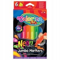 flamastry jumbo trójkątne neon 6k colorino nr 8881